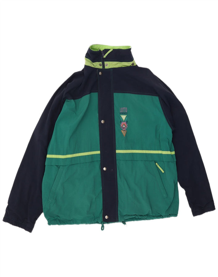 Chaqueta cortavientos Lotto para hombre color verde grande