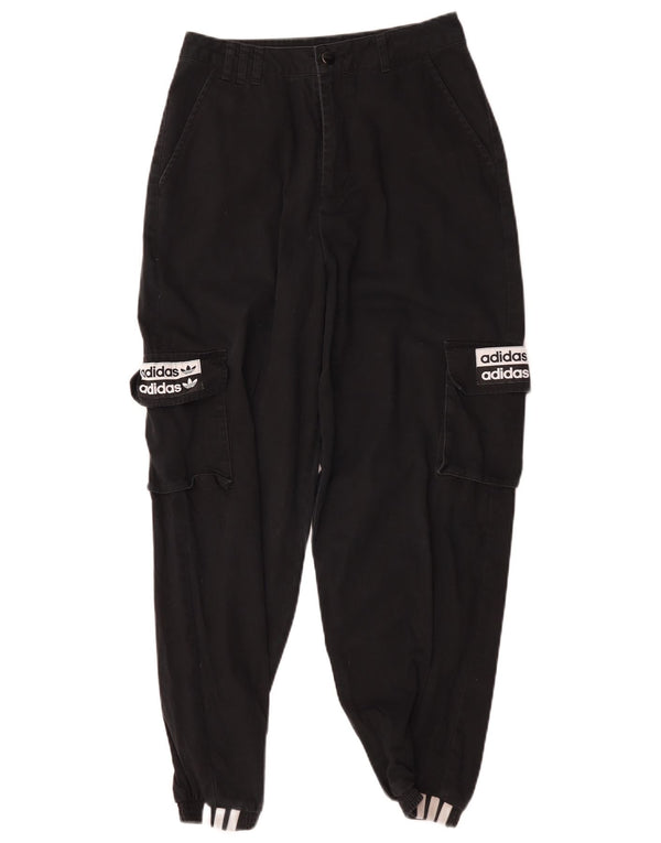 Adidas Mujer Graphic Joggers Cargo Pantalones UK 8 Small W28 L27 Negro