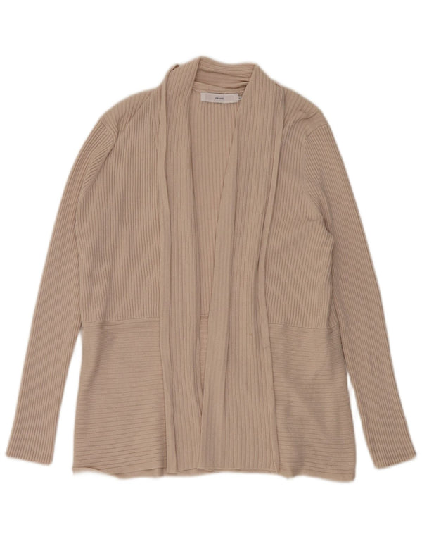 John Lewis Suéter tipo cárdigan abierto de gran tamaño para mujer UK 46 Viscosa beige grande