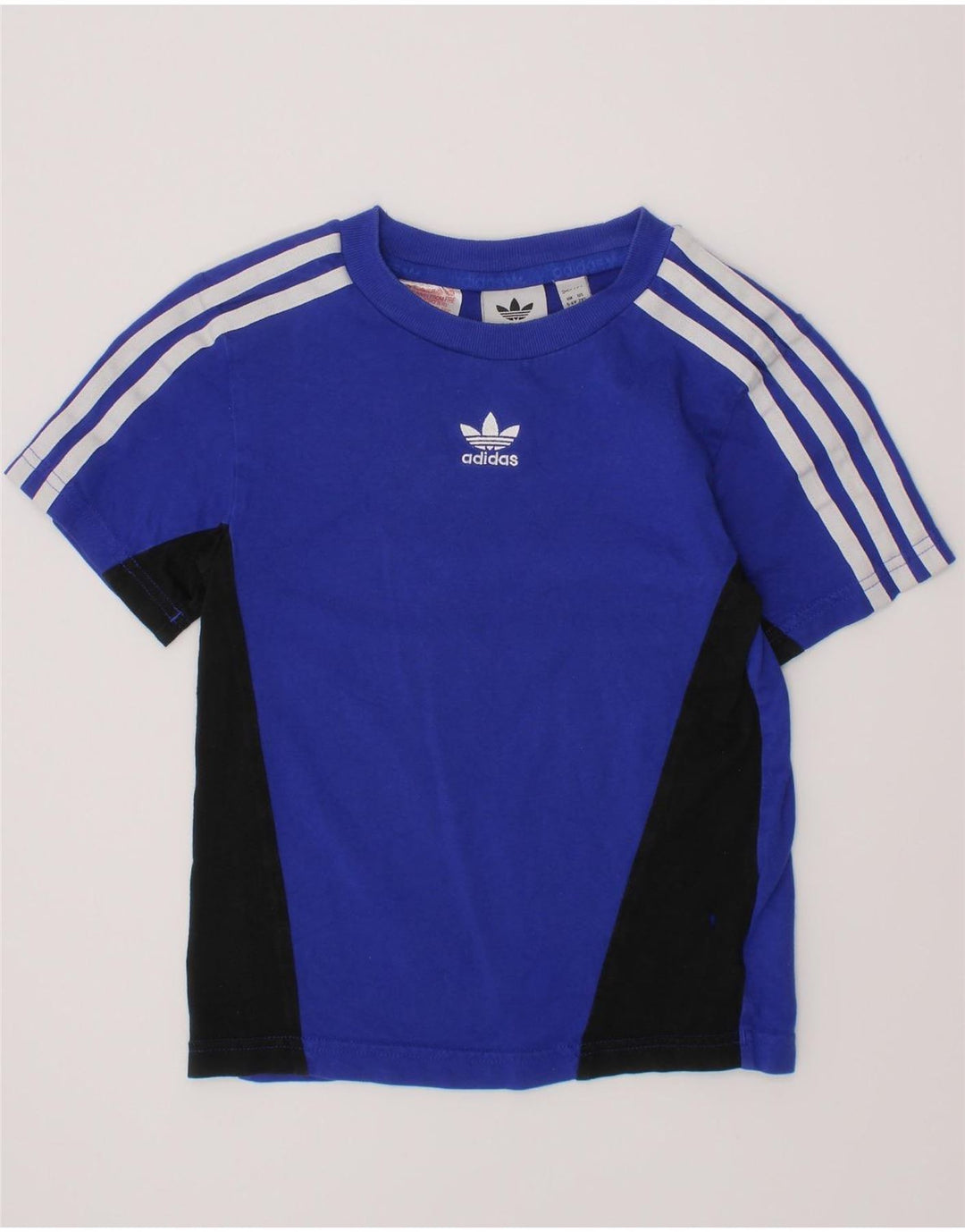 ADIDAS Camiseta para niño Top 5-6 años Azul Colorblock Algodón