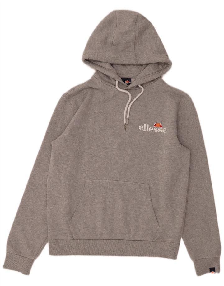 ELLESSE Jersey con capucha extragrande para mujer Reino Unido 10 Pequeño algodón gris