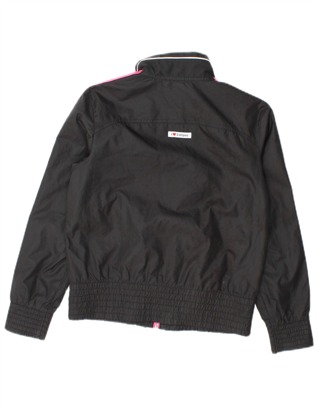 Adidas Chaqueta de chándal gráfica para niñas 9-10 años Negro Poliéster