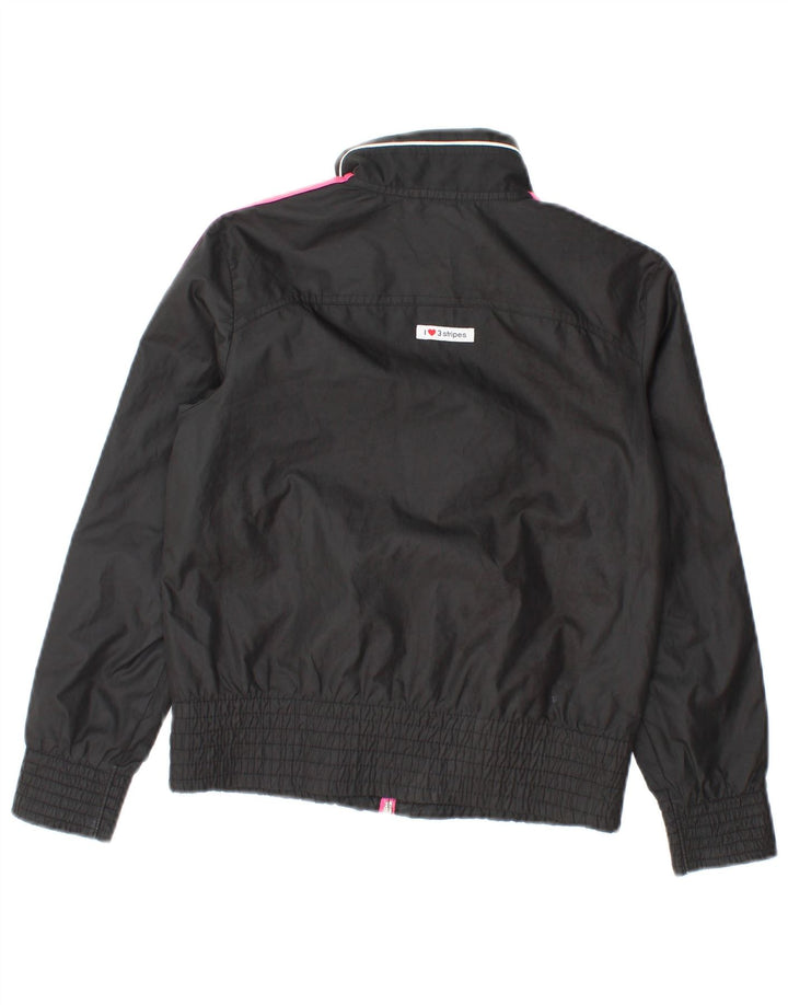 Adidas Chaqueta de chándal gráfica para niñas 9-10 años Negro Poliéster