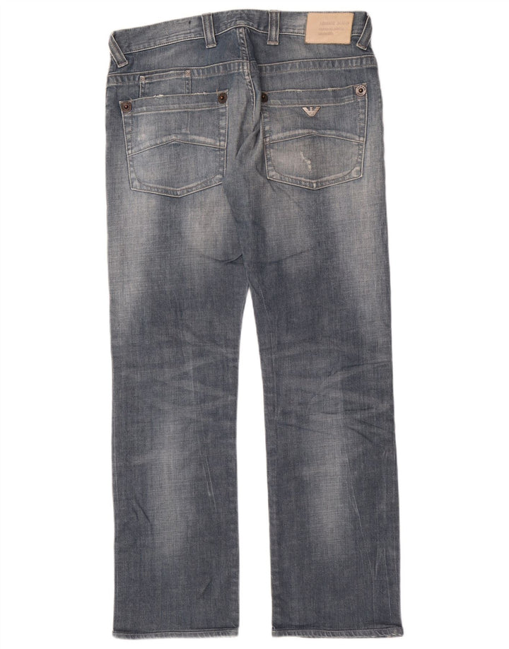 Armani Jeans ajustados desgastados para hombre W33 L32 Algodón azul