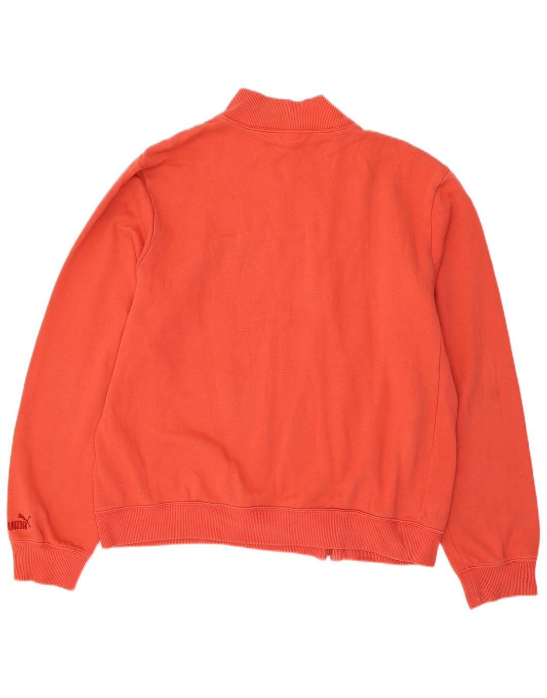 Puma Hombre Gráfico Chándal Top Chaqueta XL Naranja Algodón