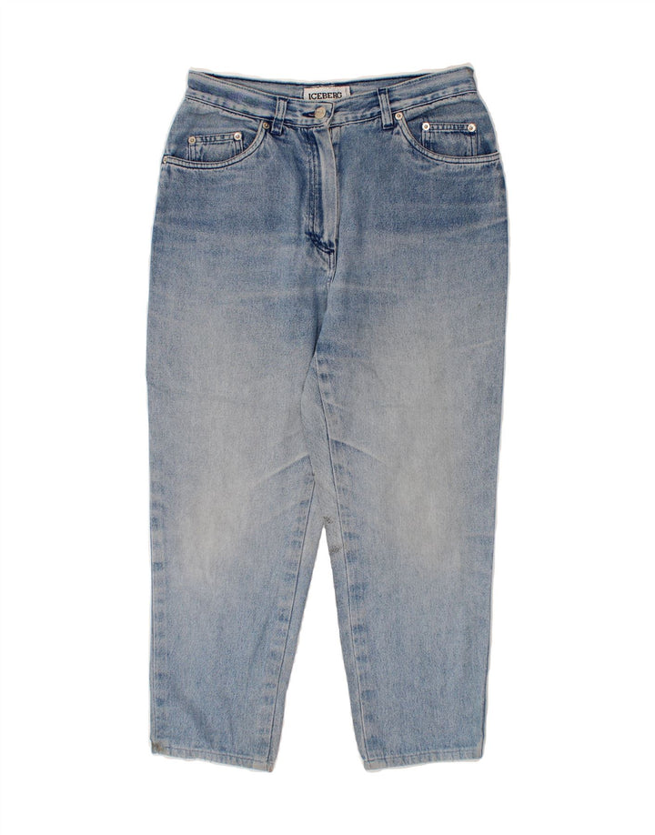 ICEBERG Womens Cropped Jeans IT 46 Large W30 L24 Blue Vintage Iceberg and Second-Hand Iceberg from Messina Hembry 