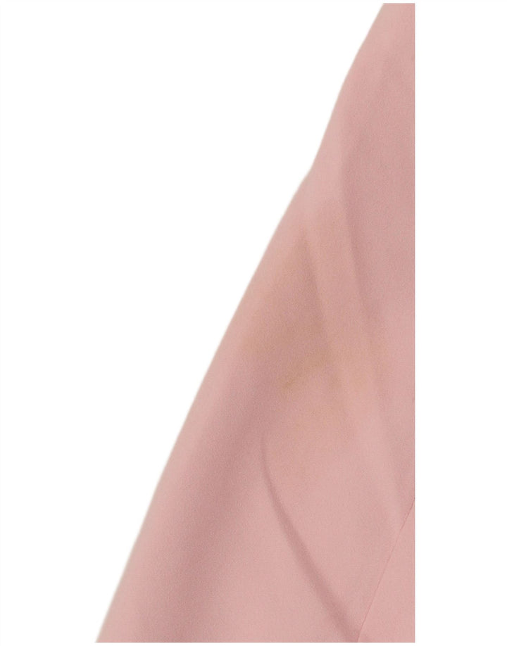 Zara Chaqueta Blazer De 2 Botones Para Mujer UK 44 Poliéster Rosa Mediano