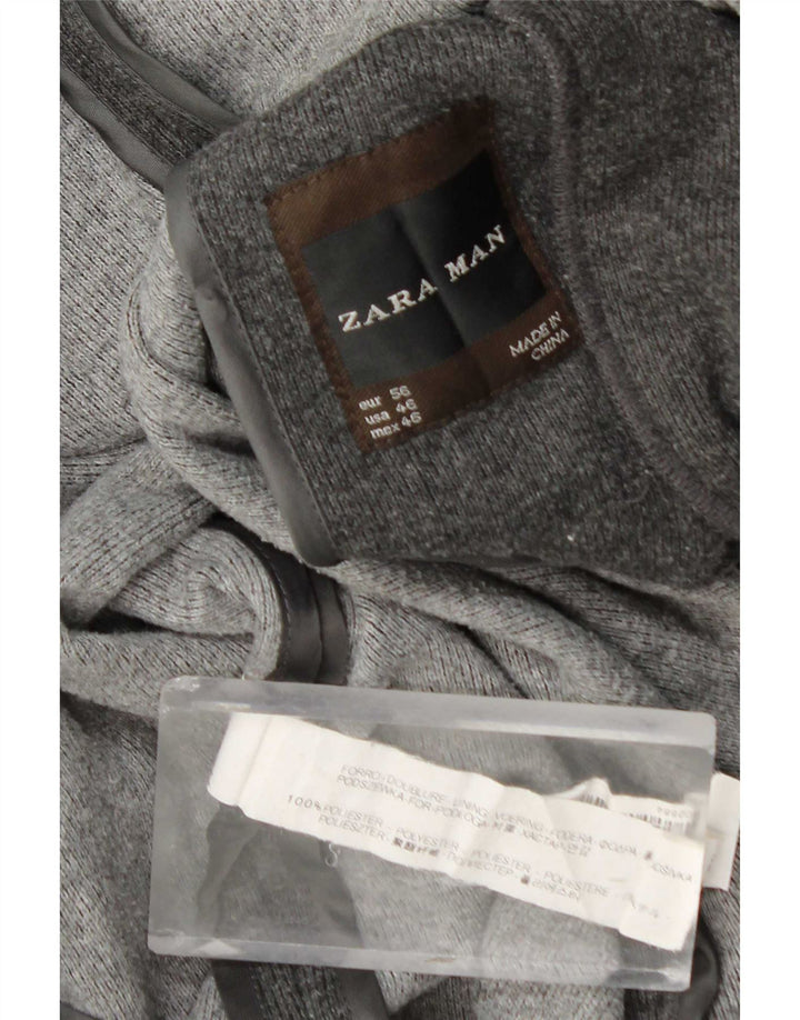 Zara Chaqueta Blazer De 2 Botones Para Hombre EU 56 XL Poliéster Gris