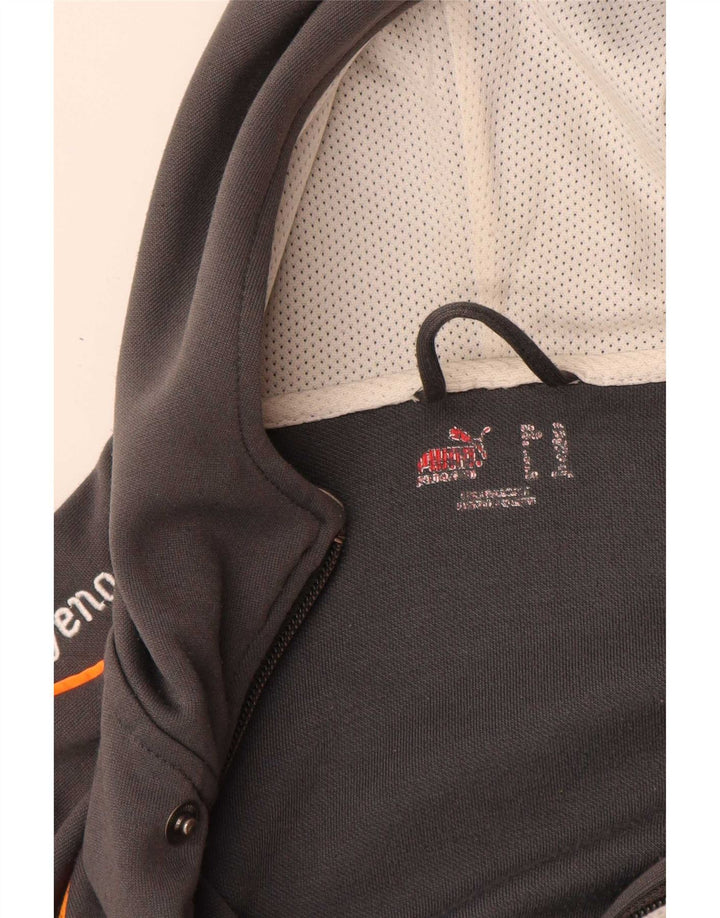 Puma Sudadera con capucha y cremallera para niño 12-13 años Gris Poliéster