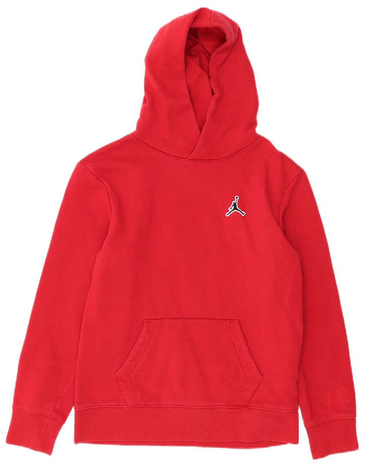 JORDAN Sudadera con capucha para niños 12-13 años Grande Rojo Algodón