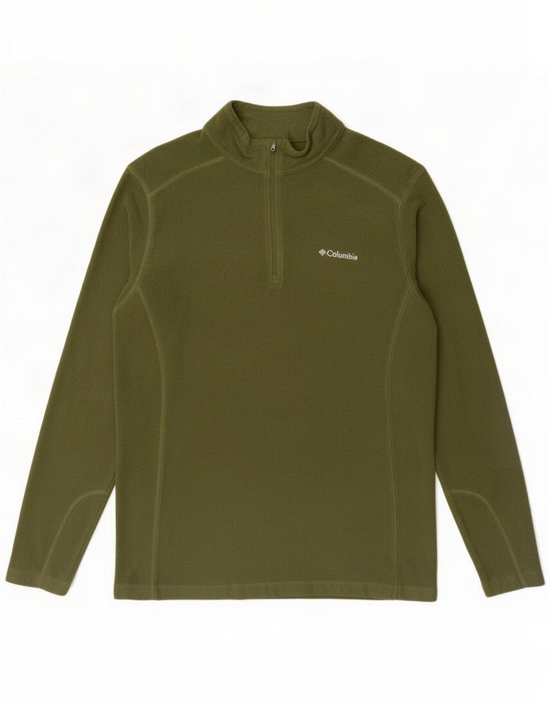 Jersey de forro polar con cremallera y cuello para hombre Columbia Poliéster verde medio