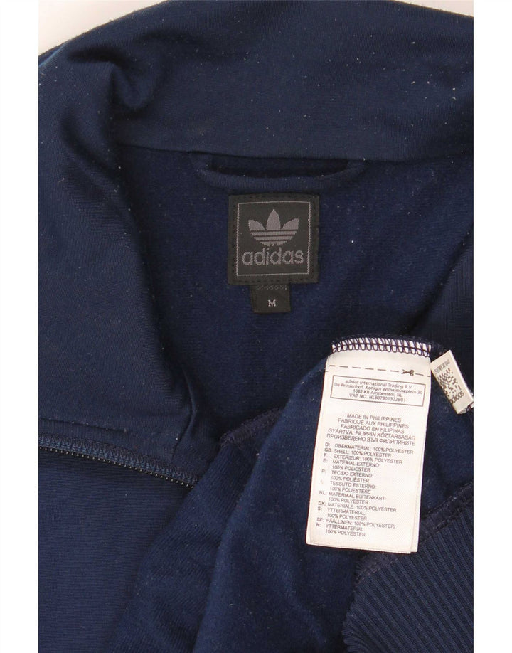 Adidas Hombre Chándal Top Chaqueta Mediana Azul Marino Poliéster