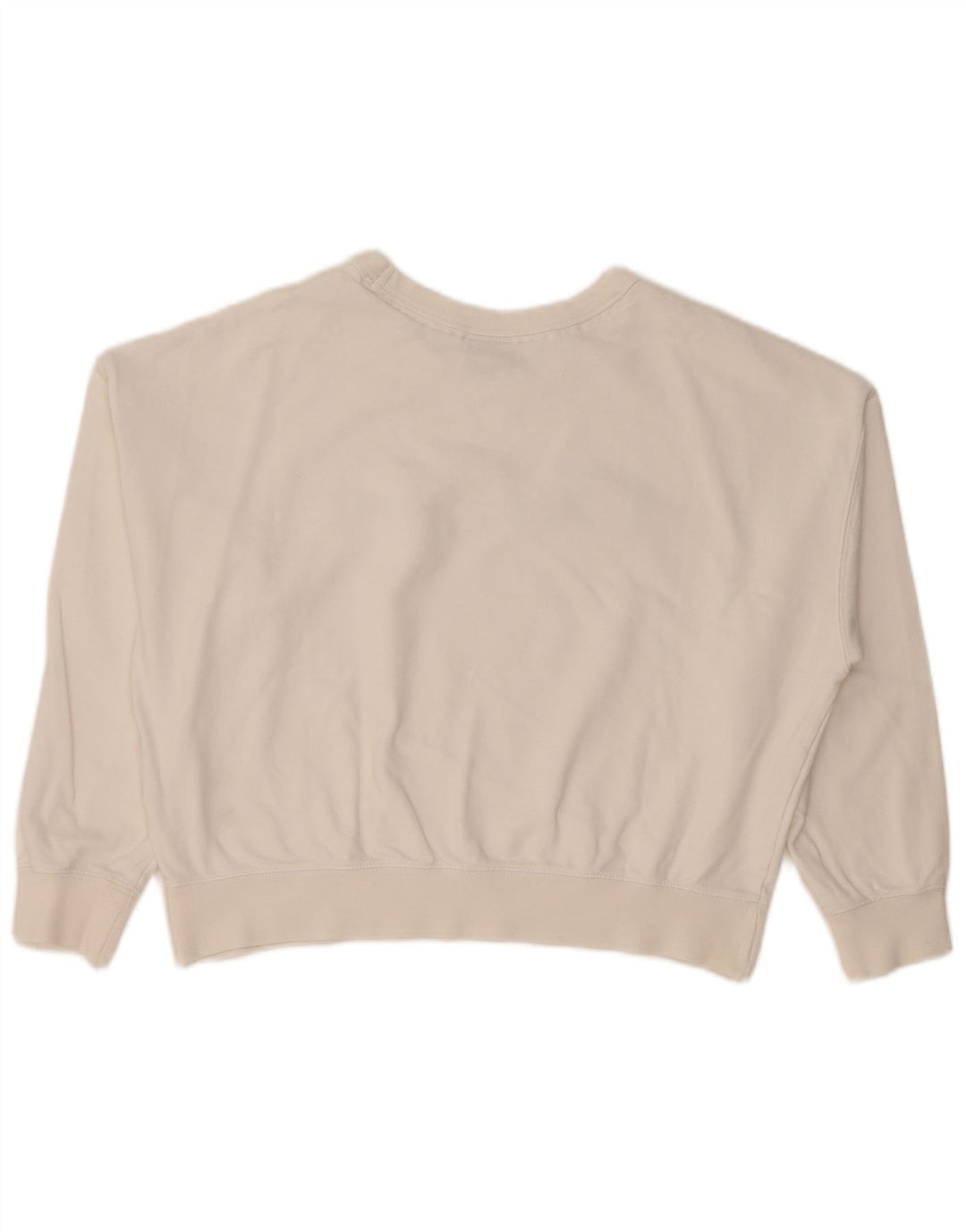 CHAMPION Sudadera con gráfico recortado de gran tamaño para mujer UK 10 Small White