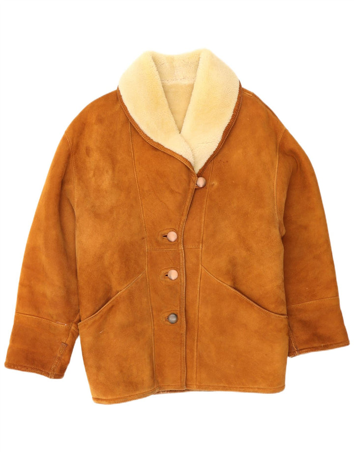 Umberto Olivieri Chaqueta extragrande para mujer IT 40 Small Brown