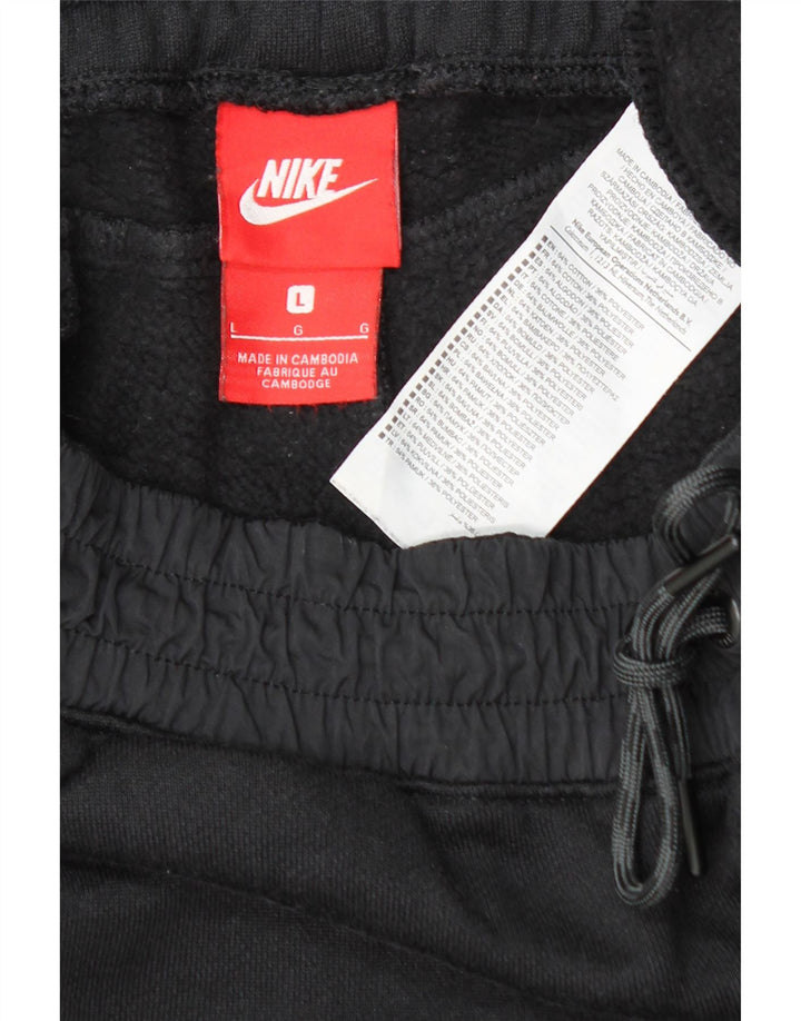 Nike - Pantalón de chándal para hombre, talla grande, algodón negro