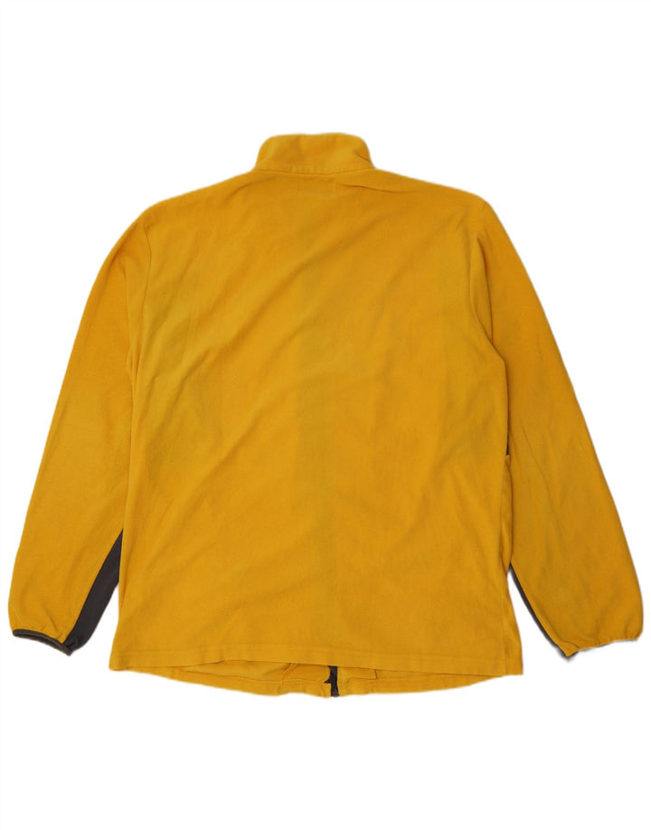 Kappa Chaqueta polar para hombre UK 44 2XL Amarillo Colorblock Poliéster