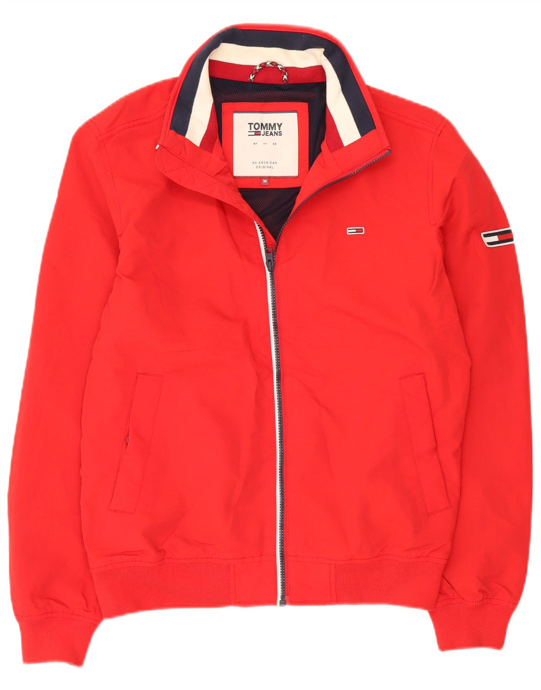 Tommy Jeans Chaqueta Bomber para Hombre UK 38 Medium Rojo Poliéster