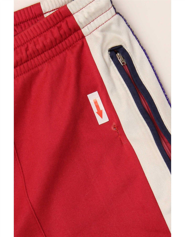 Asics Hombre Pantalones De Chándal Gráfico IT 52 Large Rojo Colorblock Poliamida
