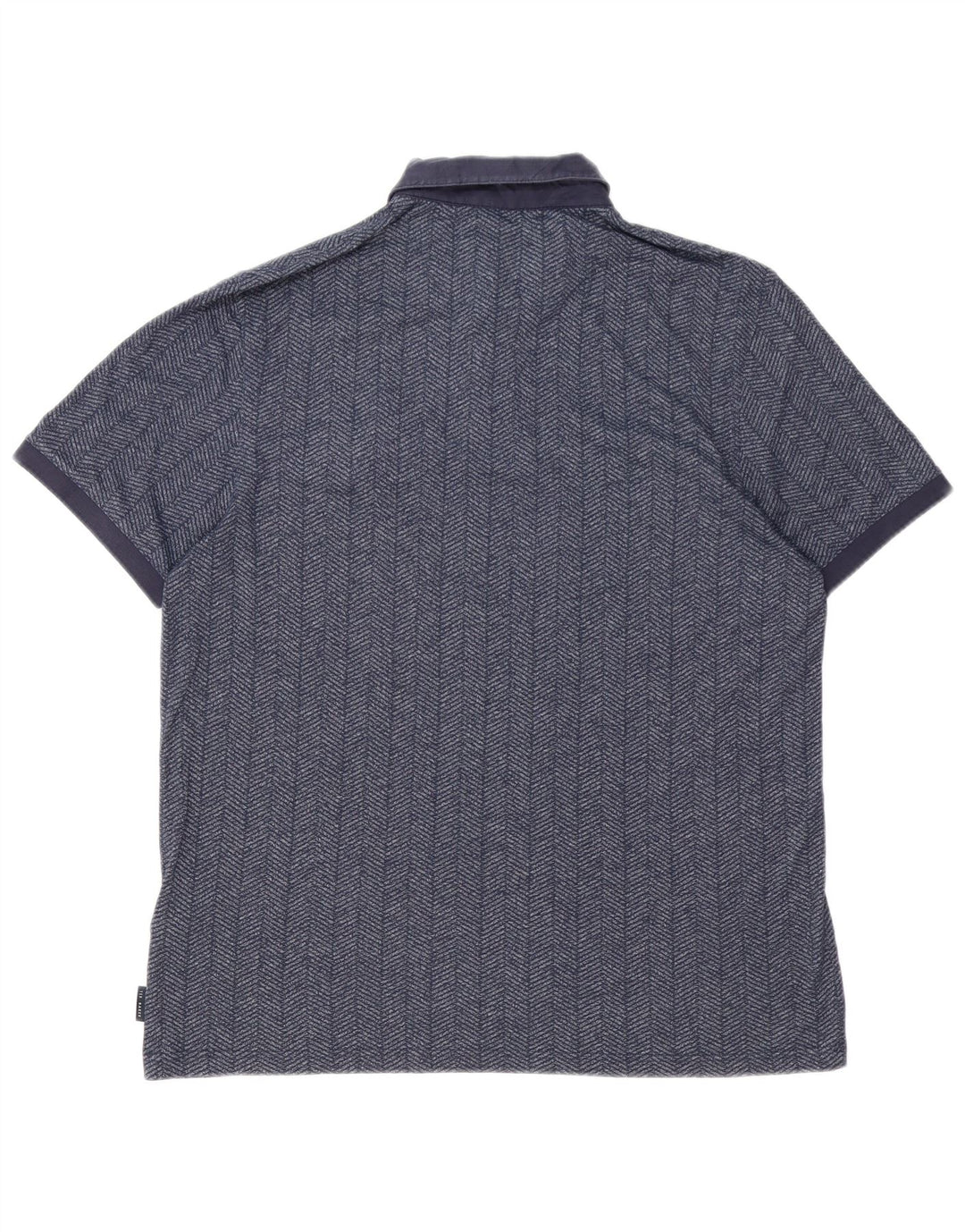 Polo TED BAKER para hombre talla 6 2XL algodón en espiga azul marino