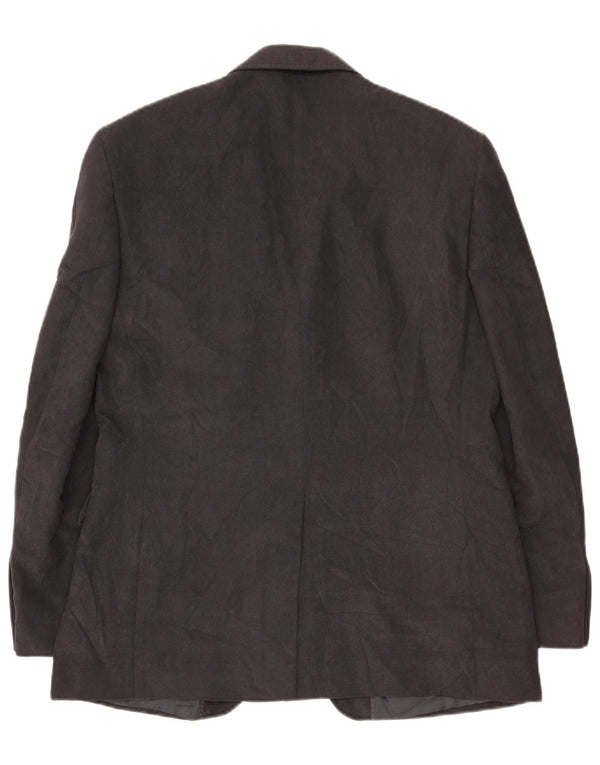 Marks & Spencer Chaqueta tipo blazer de corte regular con 2 botones para hombre UK 40 Large Grey