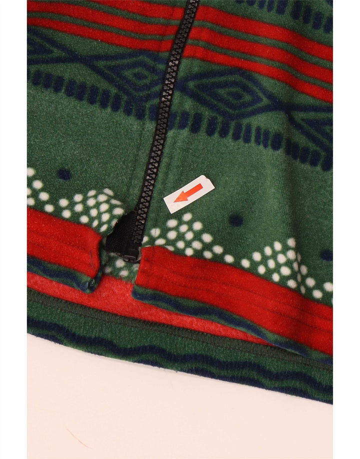 Vintage hombres chaqueta de lana Reino Unido 38 verde medio geométrico