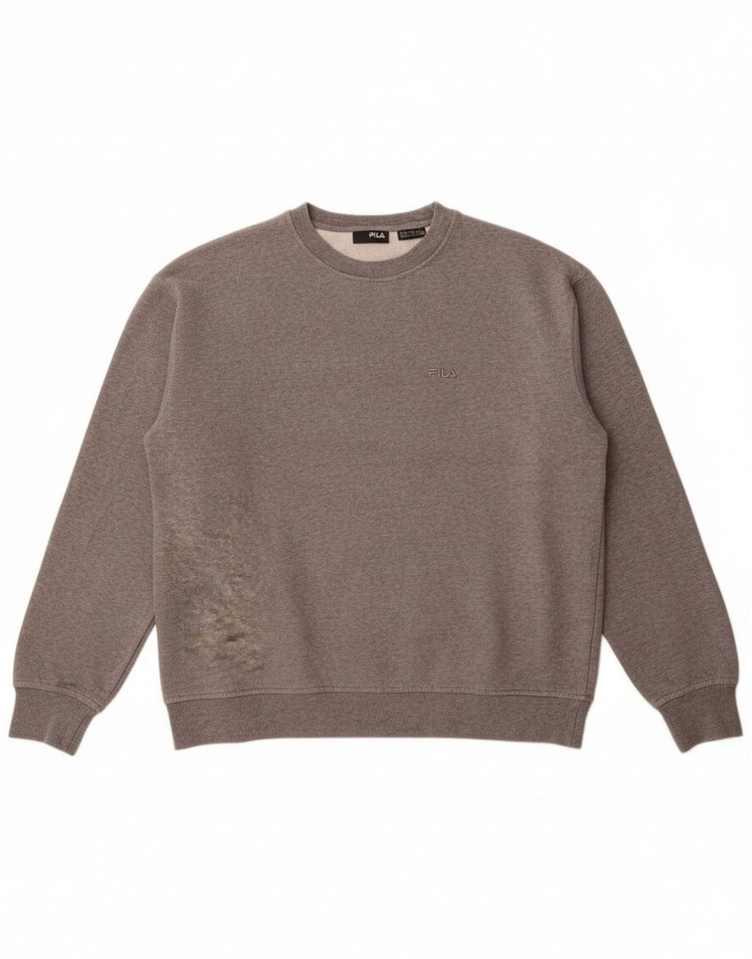 Fila Hombre Sudadera Jumper Algodón Gris Medio