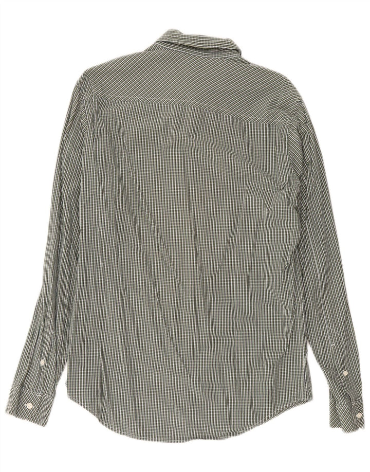 Timberland Camisa Slim Fit De Algodón A Cuadros Verde Medio Para Hombre