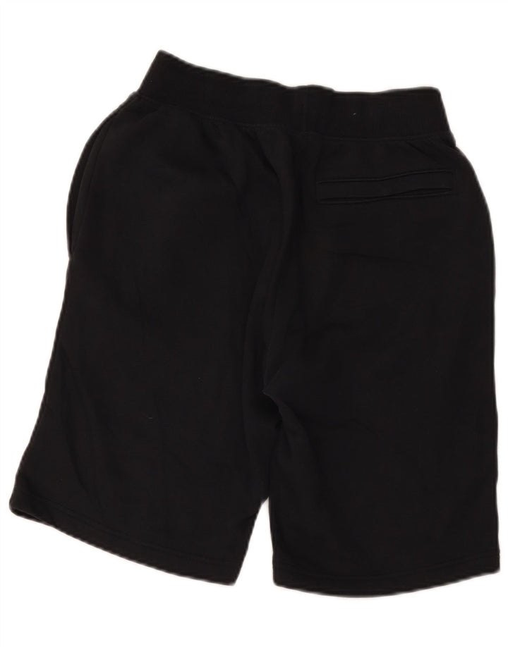 Under Armour Pantalones cortos deportivos para hombre pequeños de algodón negro