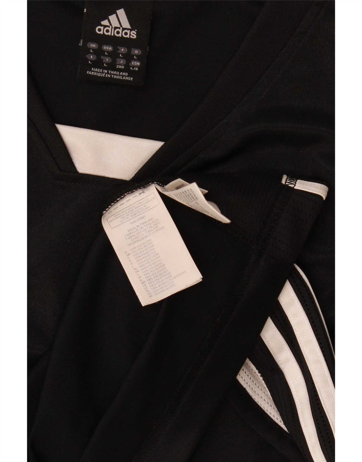 Adidas Mens Climacool Vest Top Grande Negro Colorblock Poliéster