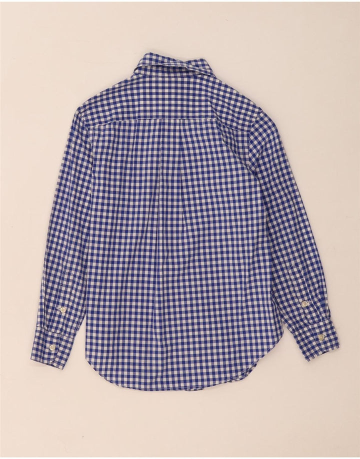 Ralph Lauren Camisa Niño 7-8 Años Pequeña Algodón Vichy Azul