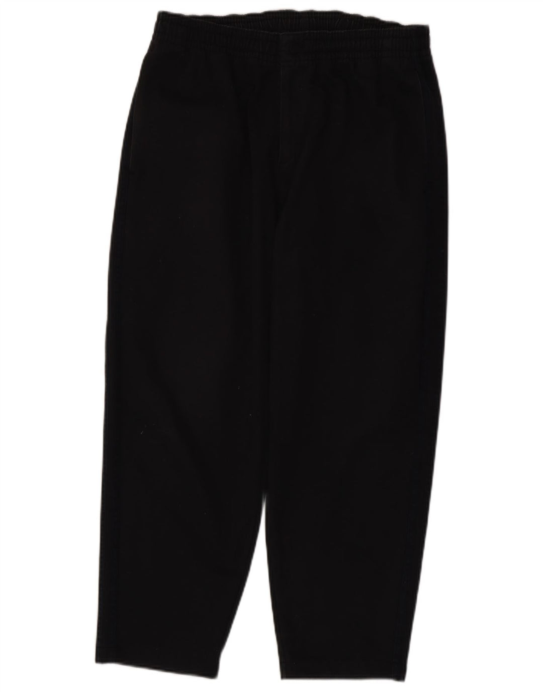Adidas Pantalones casuales cónicos para hombre mediano W32 L26 poliéster negro