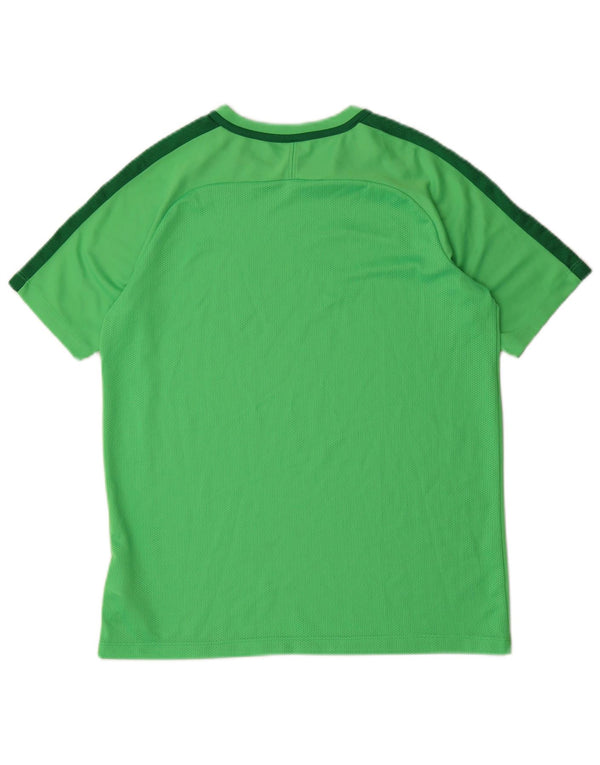 Nike Camiseta Dri Fit para niños 13-14 años XL Verde Colorblock Poliéster