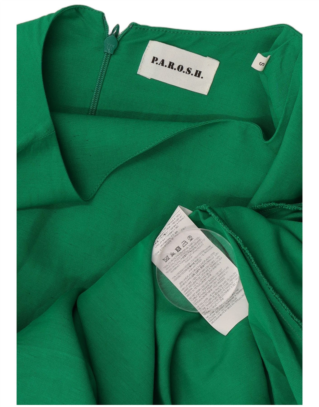 Vestido largo Parosh para mujer UK 40 Small Viscosa verde