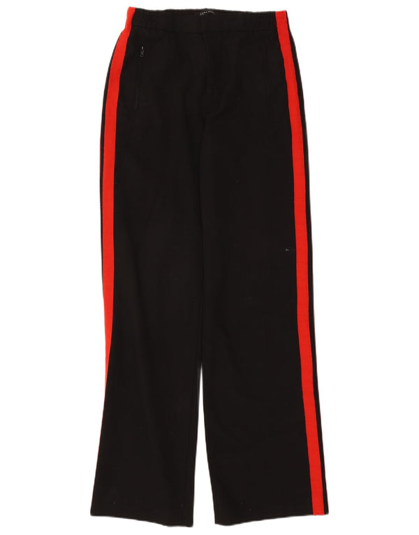 Zara Mujer Pantalones Casuales De Talle Alto Y Ajuste Holgado Mediano W28 L33 Negro