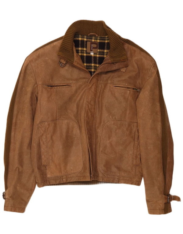 Conbipel Chaqueta de cuero para hombre IT 56 2XL Marrón