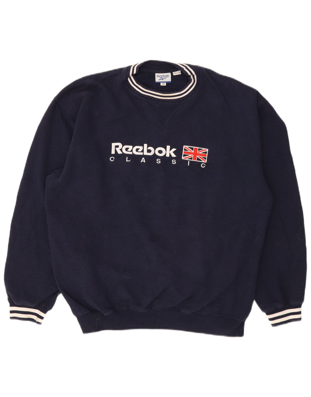 Sudadera Reebok Hombre Graphic Jumper Medium Azul Marino Poliéster