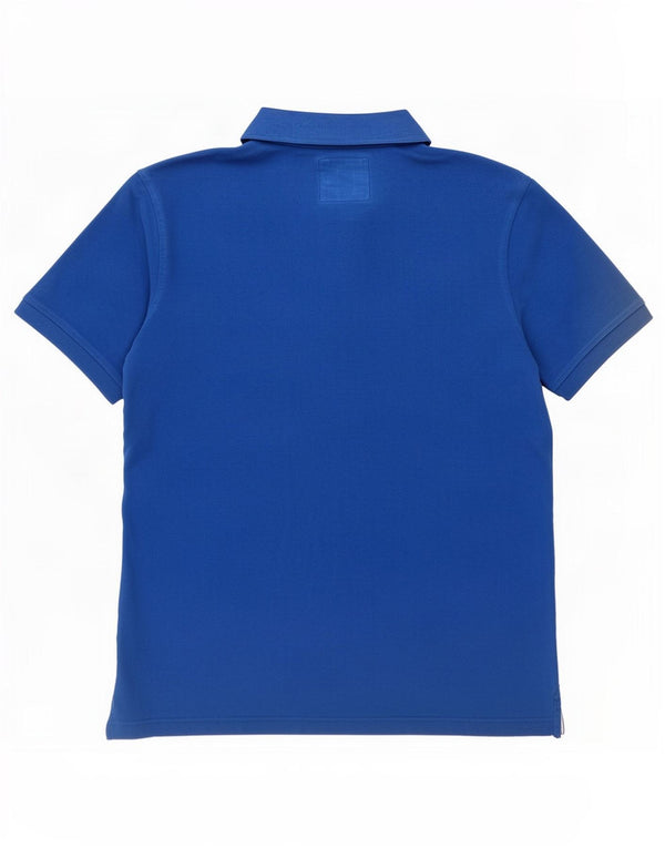 Crew Clothing Polo para hombre de algodón azul medio