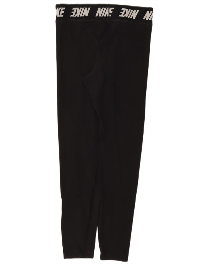 Nike - Leggings gráficos para mujer (talla 40), algodón negro mediano