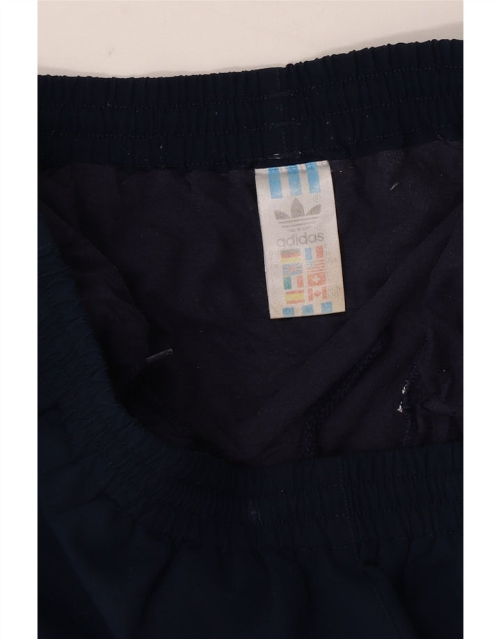 Adidas - Pantalones cortos deportivos para hombre, talla grande, poliéster, color azul marino