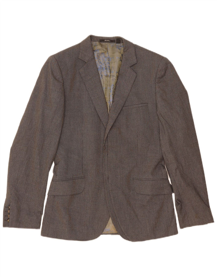 Ted Baker Chaqueta tipo blazer abierta para hombre Talla 2 Pequeña Gris