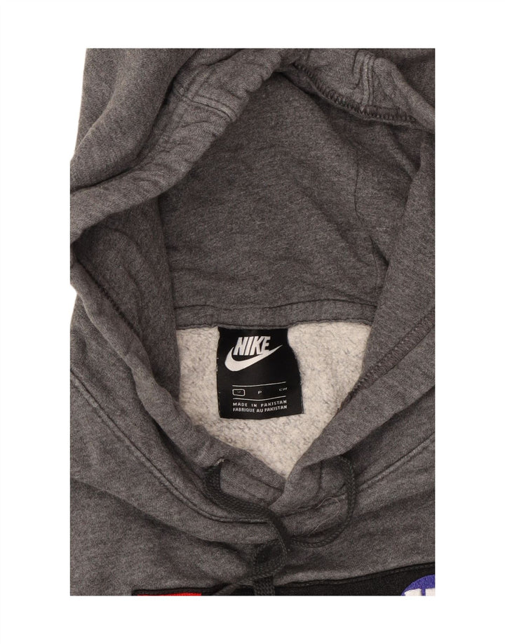 NIKE Mens Graphic Hoodie Jumper Small Grey Cotton Vintage Nike and Second-Hand Nike from Messina Hembry 