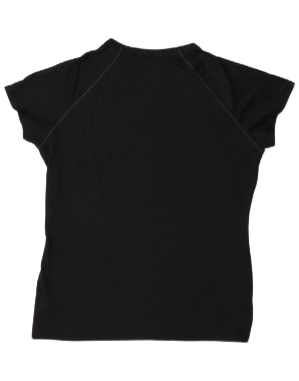 Adidas Camiseta gráfica Ignite Volleyball Club para mujer, talla 40, talla M, color negro