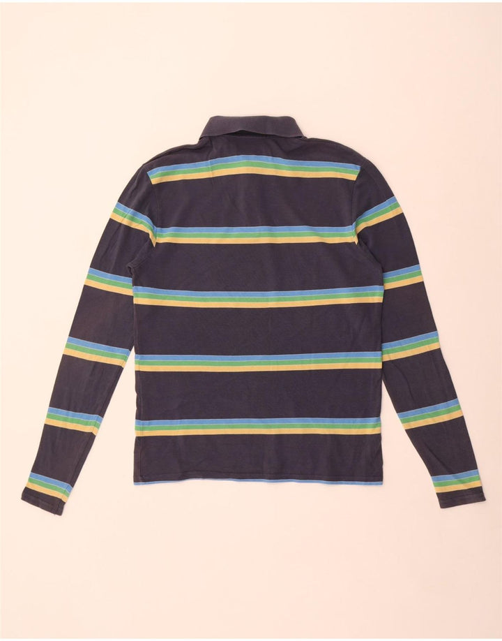 Levi's Polo De Manga Larga De Algodón A Rayas Azul Marino Medio Para Hombre