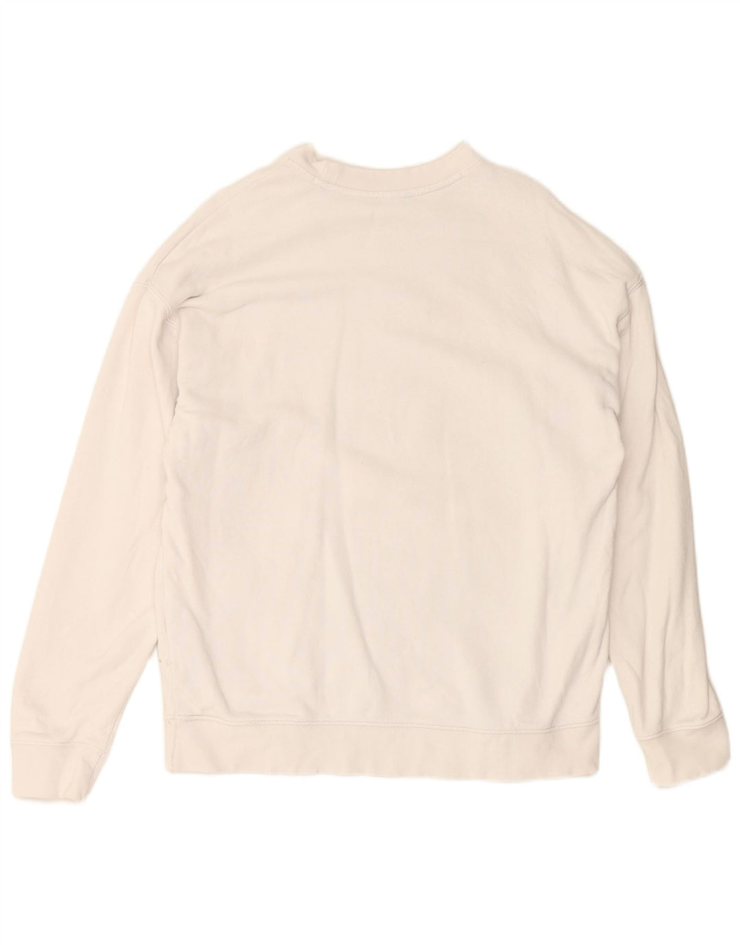 ADIDAS Sudadera gráfica para mujer Jumper UK 14 Grande Algodón blanco