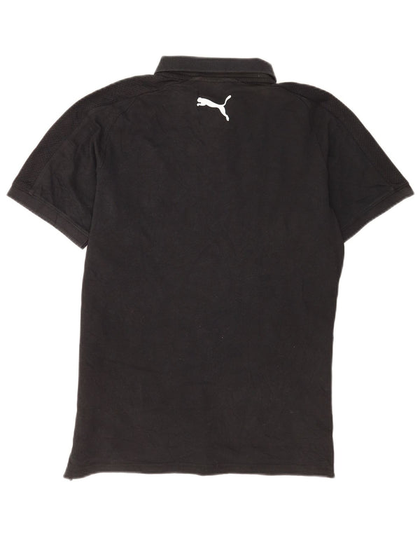 Polo Puma Hombre Pequeño Algodón Negro