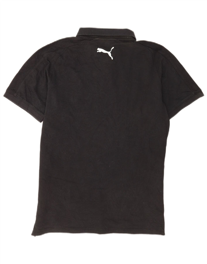 Polo Puma Hombre Pequeño Algodón Negro