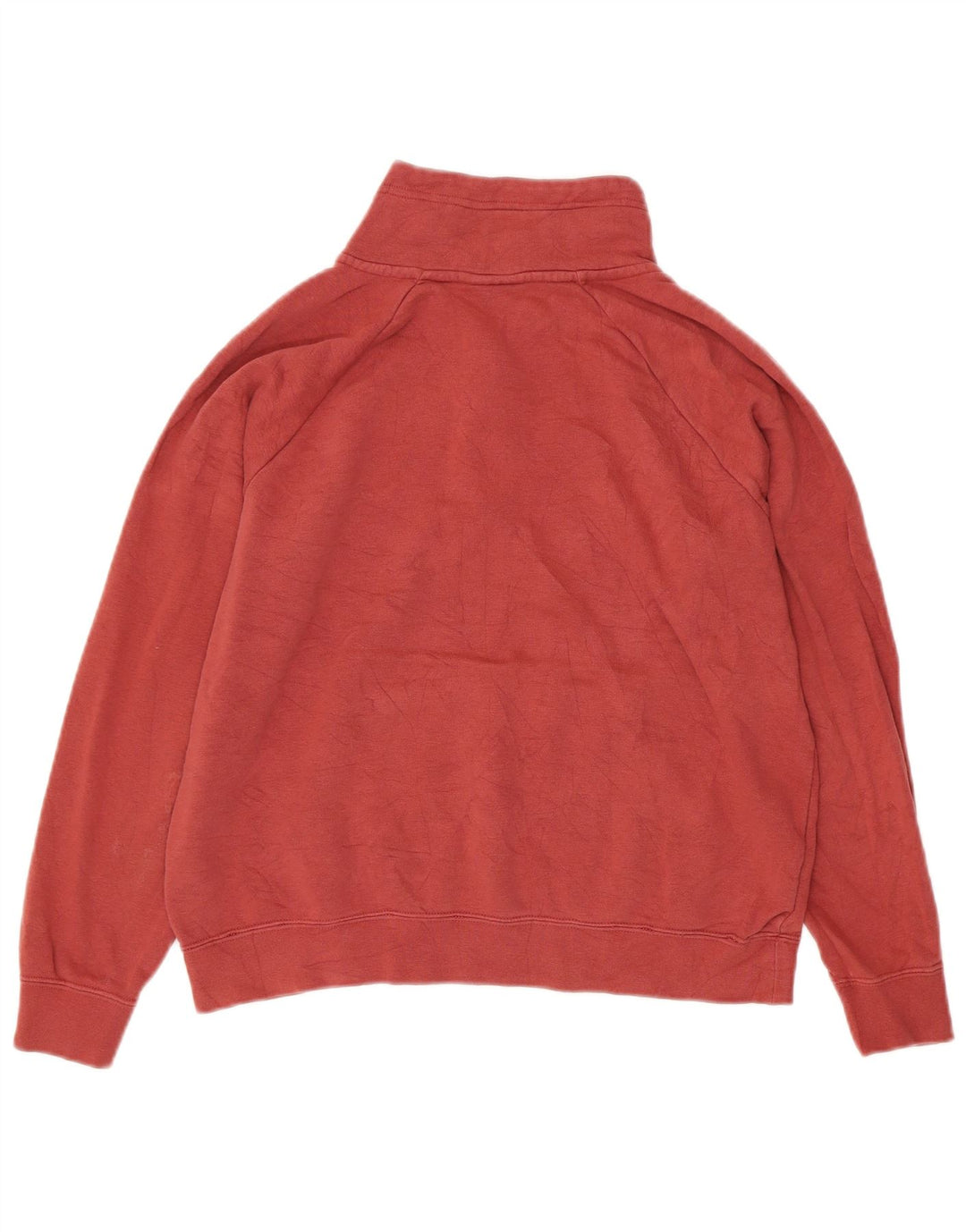 Nike - Sudadera extragrande con cuello y cremallera para mujer, talla 10, color burdeos