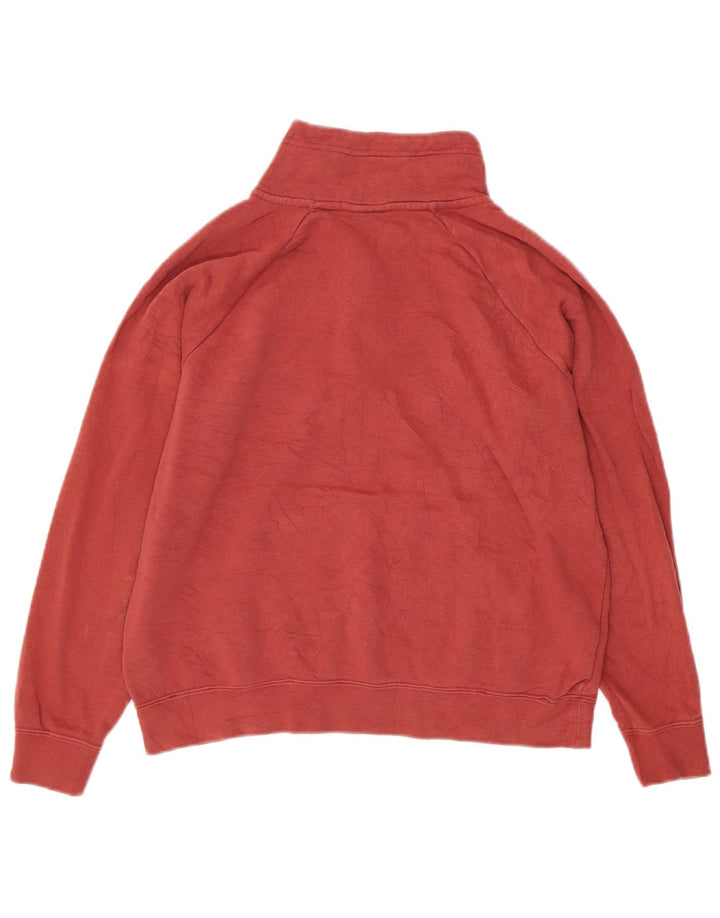 Nike - Sudadera extragrande con cuello y cremallera para mujer, talla 10, color burdeos