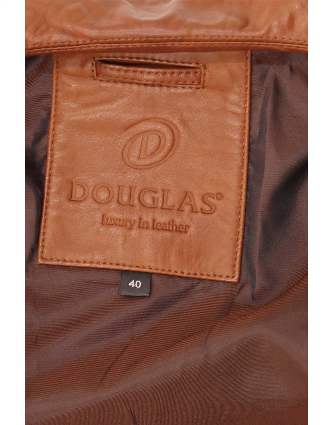 Douglas Chaqueta de cuero para hombre UK 40 Large Brown