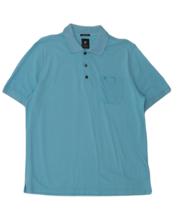 PIERRE CARDIN Polo Hombre Algodón Azul Grande